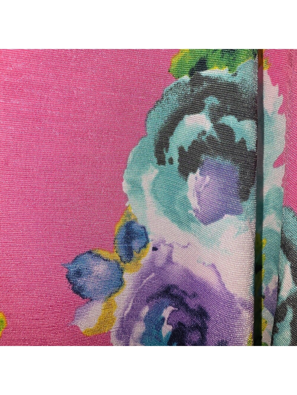 Dear Scarlett Pink Floral top, Xl, 2x, 3x - Picture 3 of 4